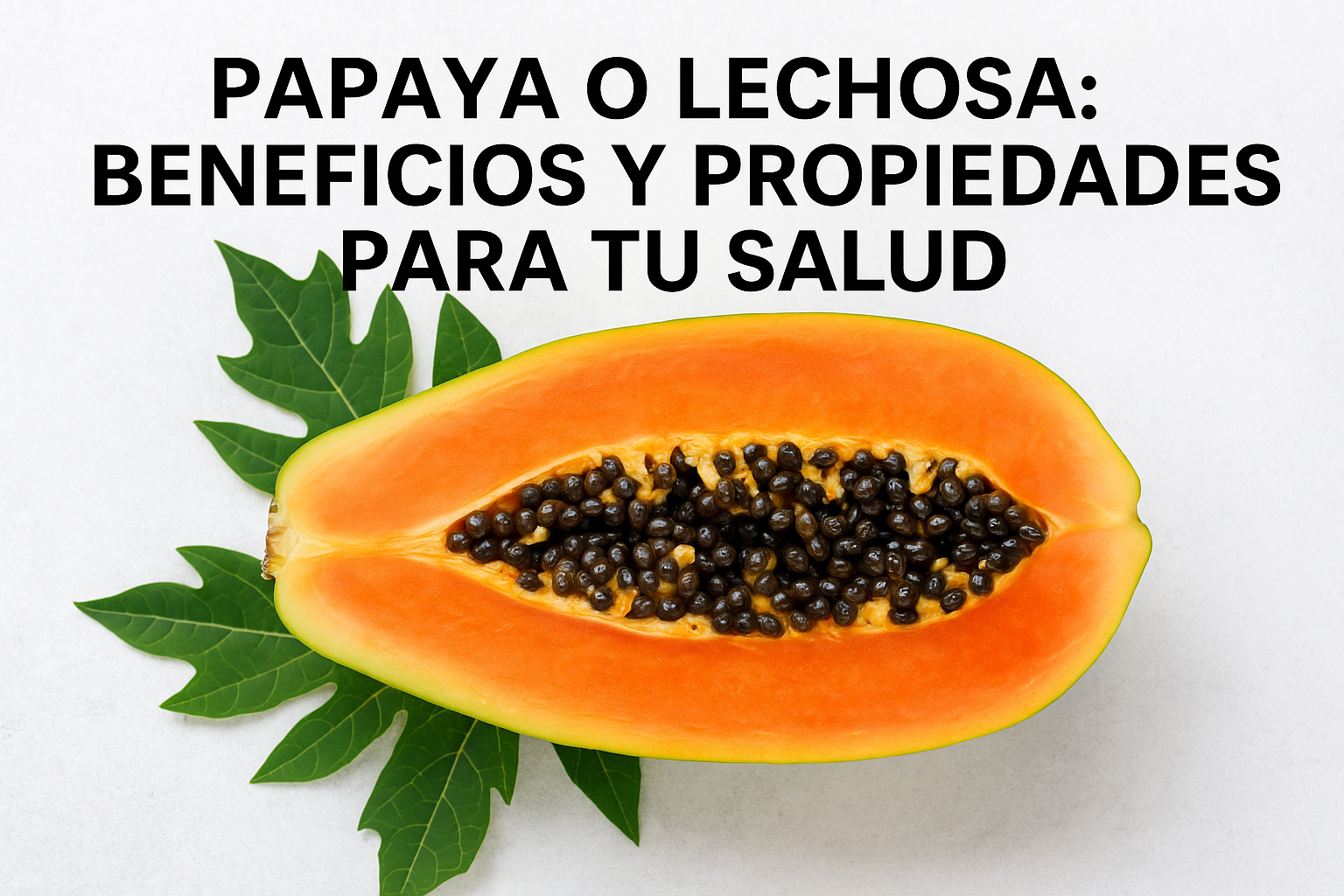 Papaya o lechosa: beneficios y propiedades para tu salud