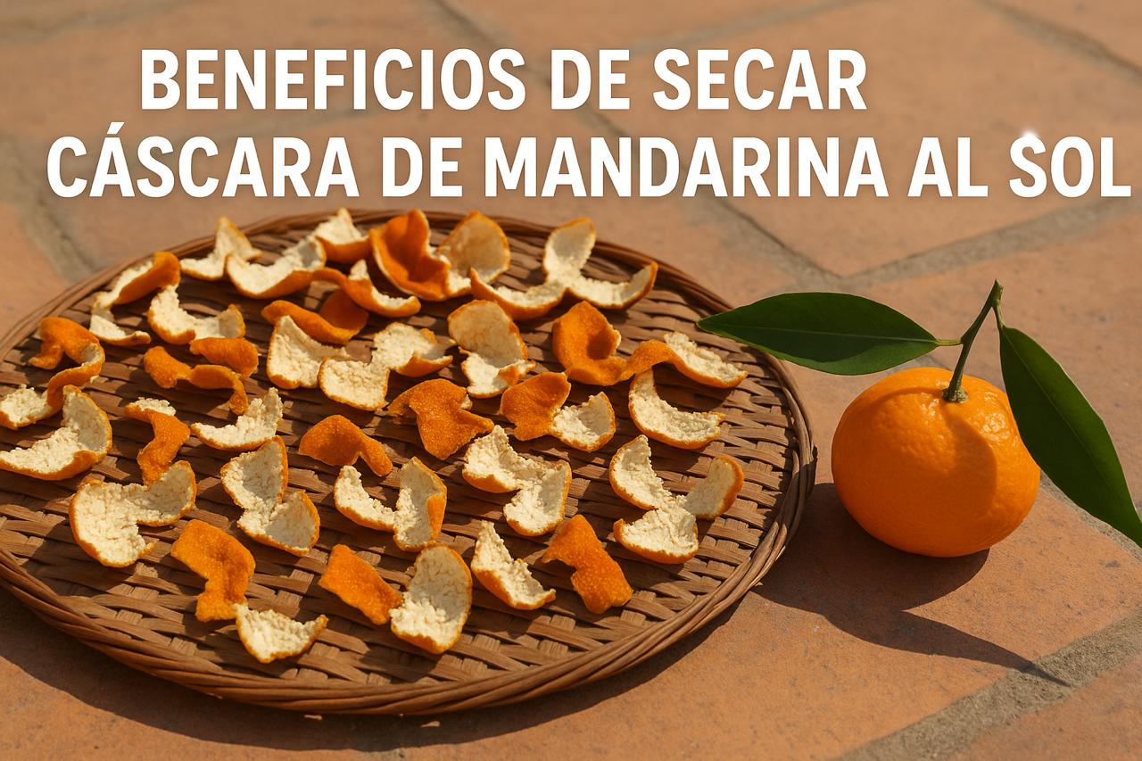 Beneficios de Secar Cáscaras de Mandarina al Sol