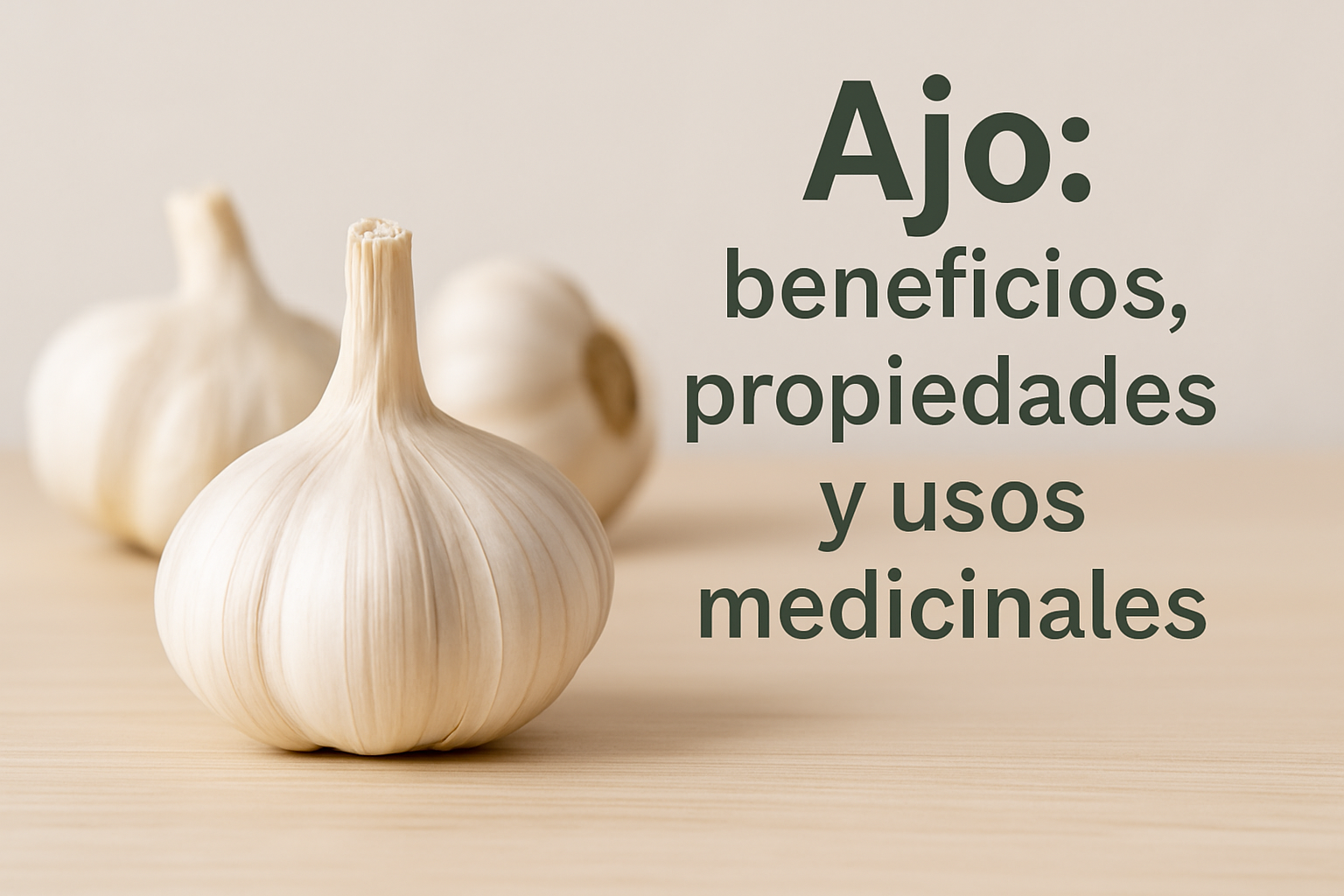 Ajo: beneficios, propiedades y usos medicinales