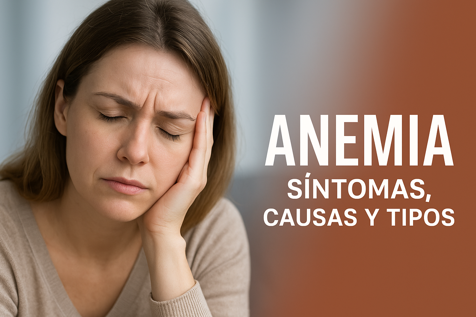 Anemia: síntomas  causas  y  tipos
