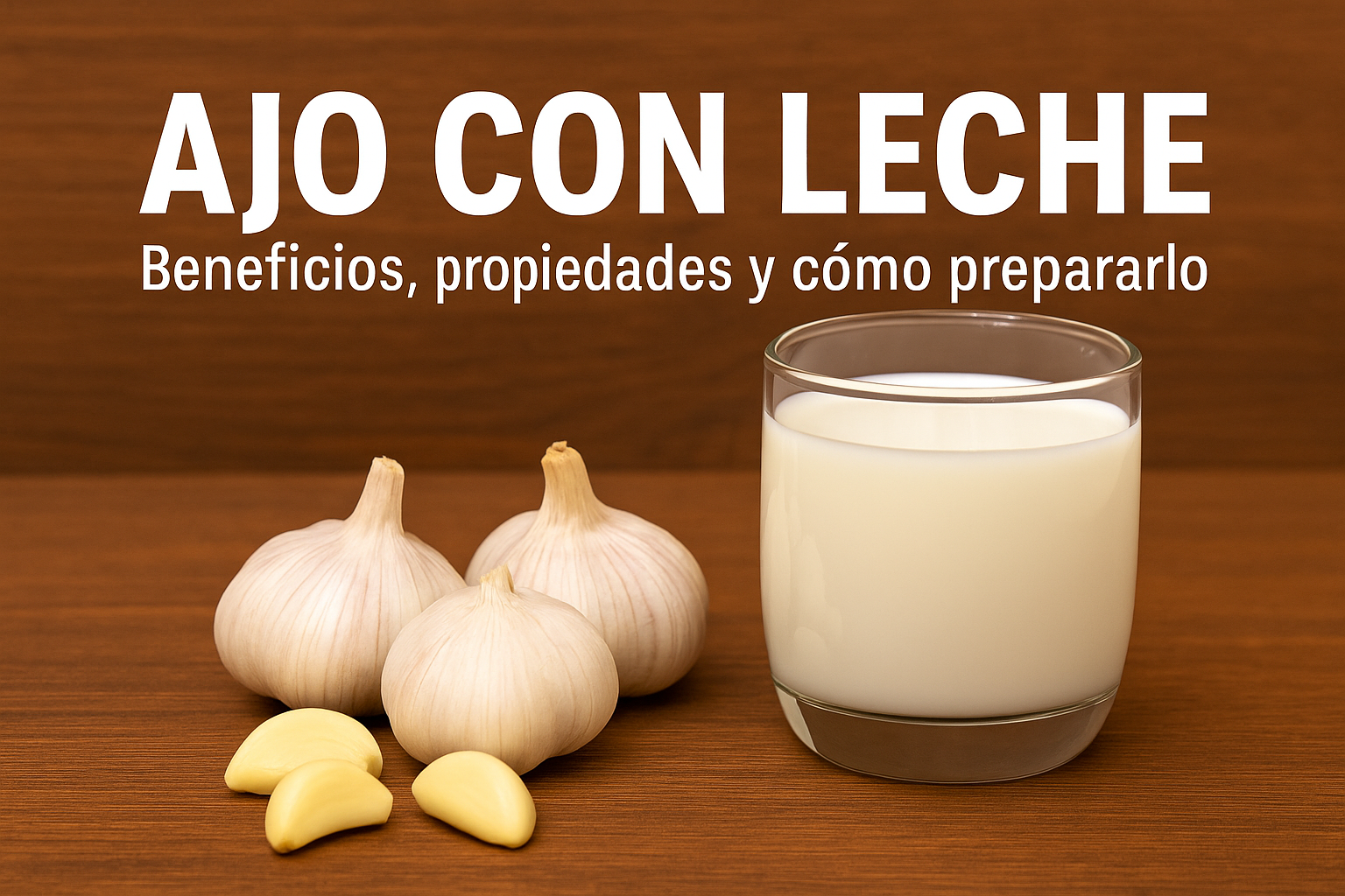 Ajo con leche: beneficios, propiedades y cómo prepararlo